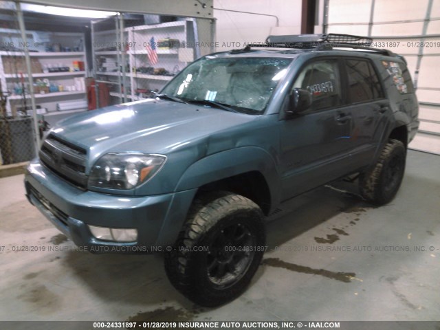 JTEBT14R350055401 - 2005 TOYOTA 4RUNNER SR5/SPORT BLUE photo 2