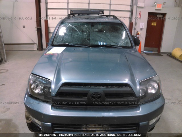 JTEBT14R350055401 - 2005 TOYOTA 4RUNNER SR5/SPORT BLUE photo 6