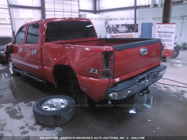 2GTEK13T451105521 - 2005 GMC NEW SIERRA K1500 RED photo 3