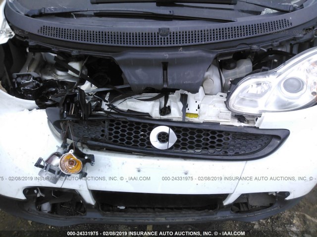 WMEEJ3BA4EK766109 - 2014 SMART FORTWO PURE/PASSION WHITE photo 10