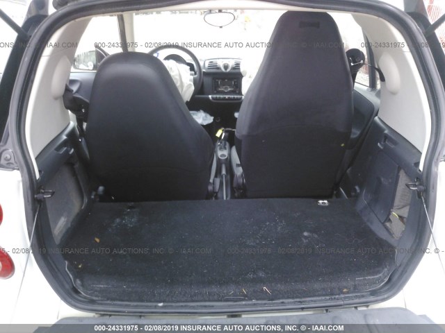 WMEEJ3BA4EK766109 - 2014 SMART FORTWO PURE/PASSION WHITE photo 8