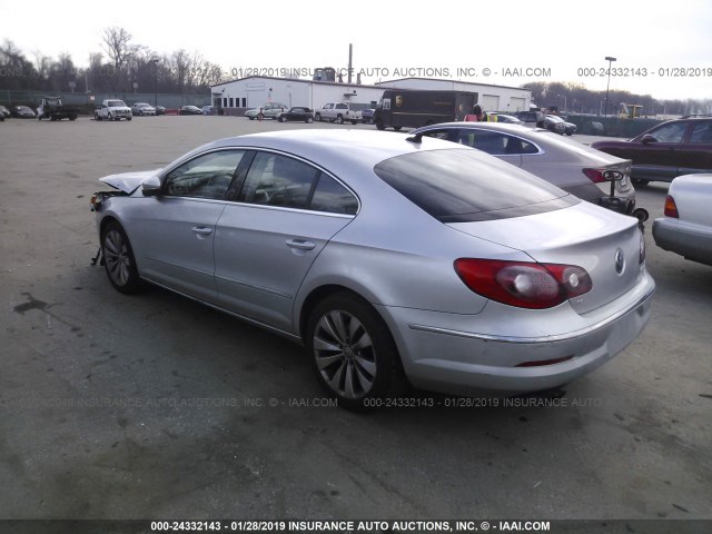 WVWML9AN0AE508383 - 2010 VOLKSWAGEN CC SILVER photo 3