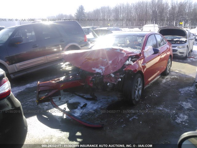 3VWC57BU9KM072061 - 2019 VOLKSWAGEN JETTA S/SE/R-LINE ORANGE photo 2