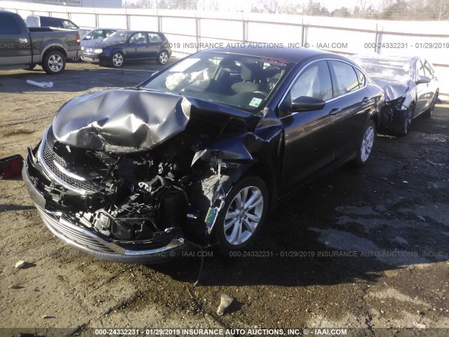 1C3CCCAB6FN676104 - 2015 CHRYSLER 200 LIMITED GRAY photo 2