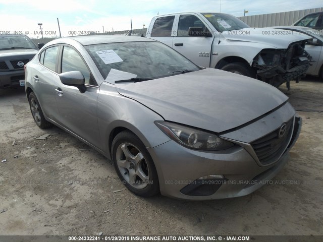 JM1BM1V73E1118084 - 2014 MAZDA 3 TOURING GRAY photo 1