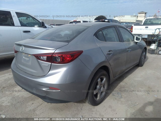 JM1BM1V73E1118084 - 2014 MAZDA 3 TOURING GRAY photo 4