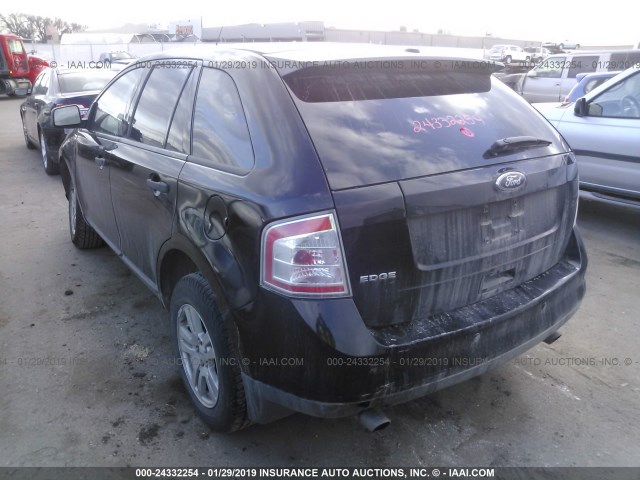 2FMDK36C39BA49327 - 2009 FORD EDGE SE BLACK photo 3