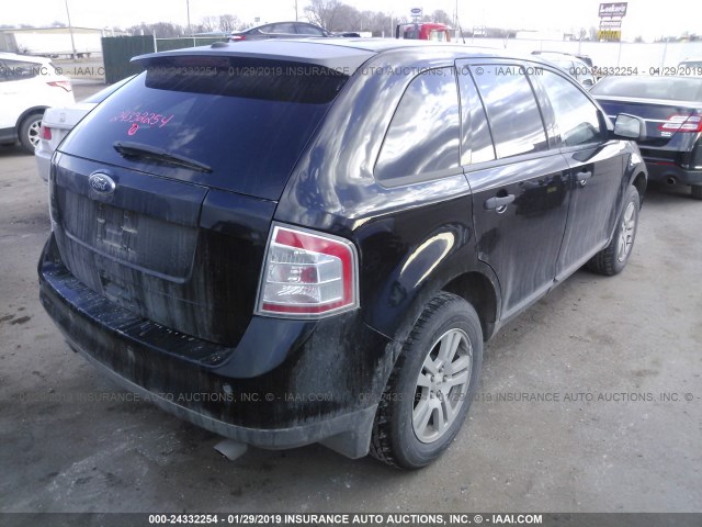 2FMDK36C39BA49327 - 2009 FORD EDGE SE BLACK photo 4