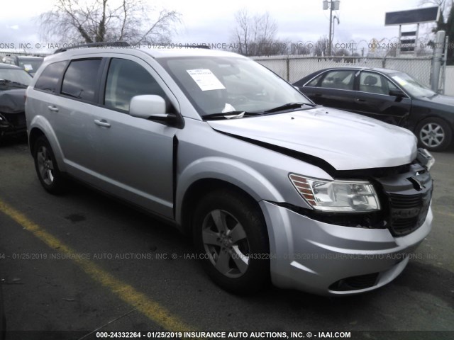 3D4PG5FV9AT147502 - 2010 DODGE JOURNEY SXT SILVER photo 1