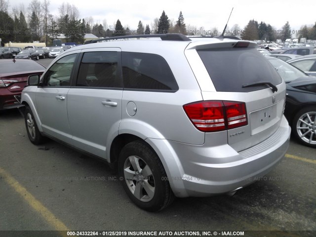 3D4PG5FV9AT147502 - 2010 DODGE JOURNEY SXT SILVER photo 3