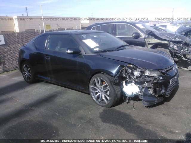 JTKJF5C79F3091312 - 2015 TOYOTA SCION TC BLACK photo 1