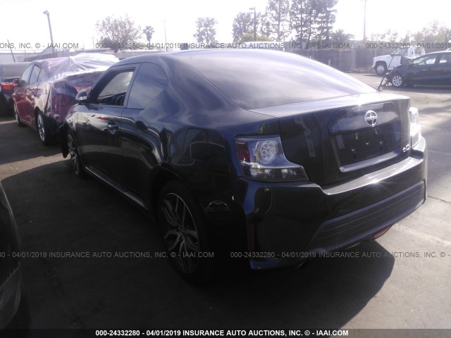 JTKJF5C79F3091312 - 2015 TOYOTA SCION TC BLACK photo 3