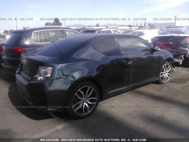 JTKJF5C79F3091312 - 2015 TOYOTA SCION TC BLACK photo 4