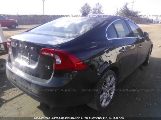 YV1622FS7C2038272 - 2012 VOLVO S60 T5 BLACK photo 4