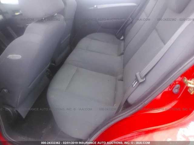 KL1TD56607B062790 - 2007 CHEVROLET AVEO LS RED photo 8