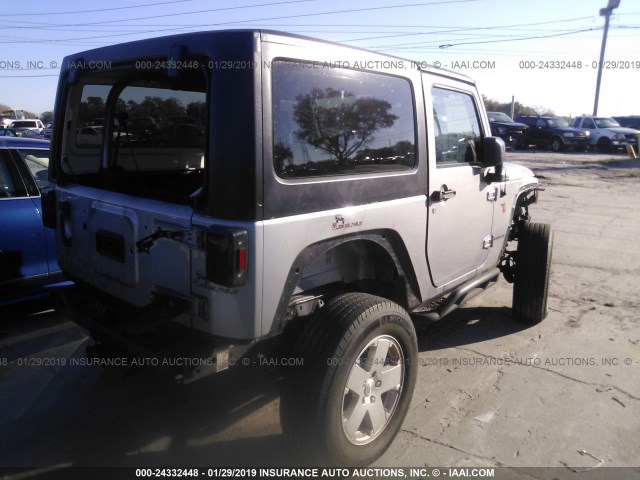 1C4AJWAGXFL638568 - 2015 JEEP WRANGLER SPORT SILVER photo 4