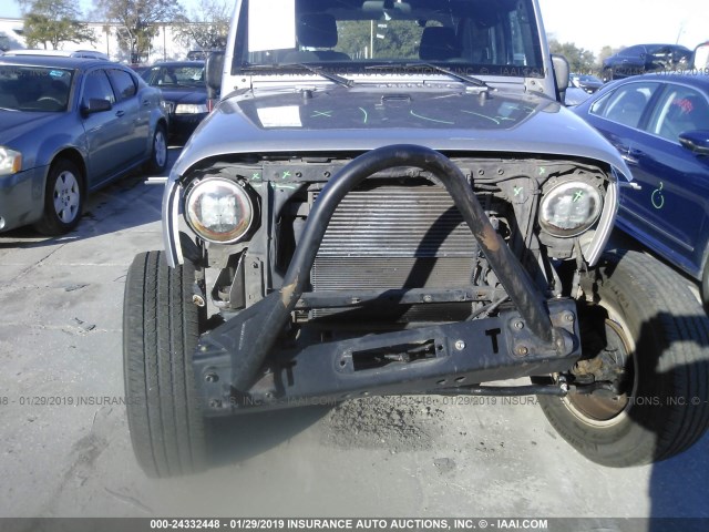 1C4AJWAGXFL638568 - 2015 JEEP WRANGLER SPORT SILVER photo 6