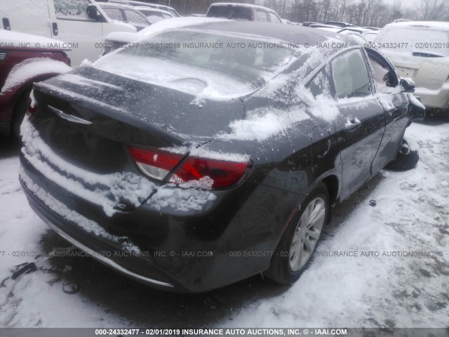 1C3CCCAB5FN636161 - 2015 CHRYSLER 200 LIMITED GRAY photo 4