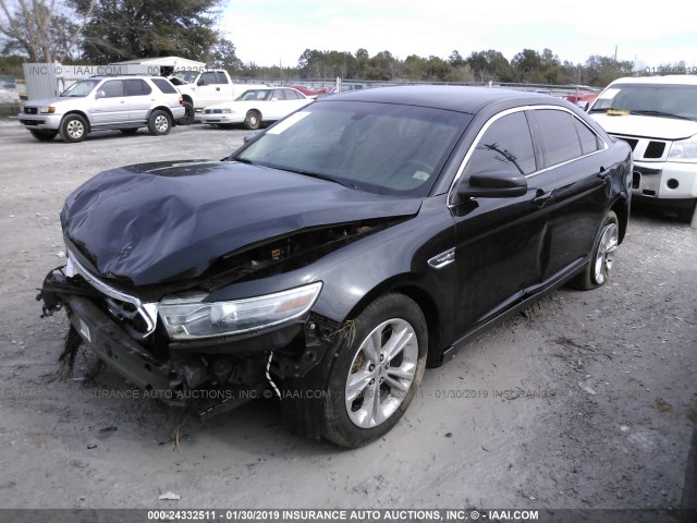 1FAHP2E81DG112558 - 2013 FORD TAURUS SEL BLACK photo 2