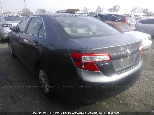 4T4BF1FK4DR306480 - 2013 TOYOTA CAMRY L/SE/LE/XLE 灰色 照片 3