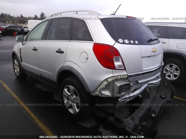 3GNAL1EK6DS631529 - 2013 CHEVROLET CAPTIVA LS 银色 照片 3