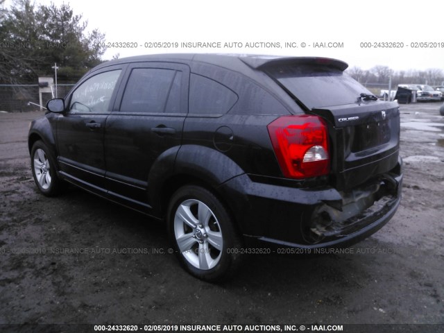 1B3HB48B87D228455 - 2007 DODGE CALIBER SXT BLACK photo 3