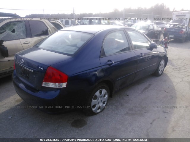 KNAFE122575452858 - 2007 KIA SPECTRA EX/LX BLUE photo 4