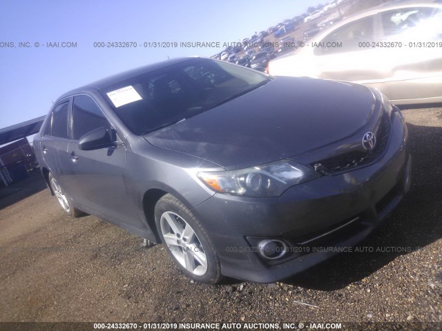 4T1BF1FK3EU810787 - 2014 TOYOTA CAMRY L/SE/LE/XLE GRAY photo 1