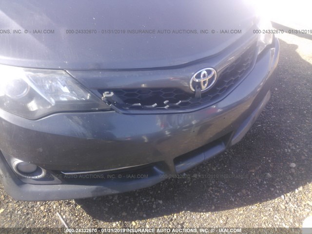 4T1BF1FK3EU810787 - 2014 TOYOTA CAMRY L/SE/LE/XLE GRAY photo 6