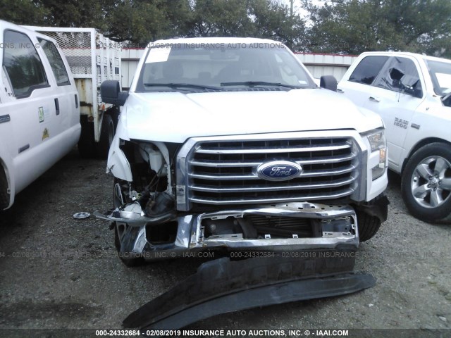 1FTEX1CP5FKE60705 - 2015 FORD F150 SUPER CAB WHITE photo 6