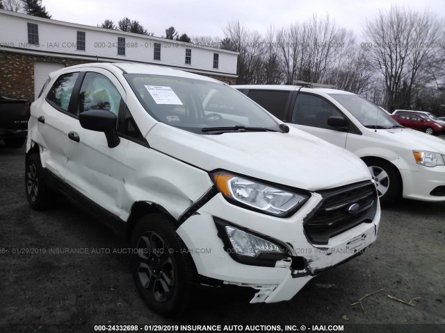 MAJ6P1SL4JC158382 - 2018 FORD ECOSPORT S WHITE photo 6