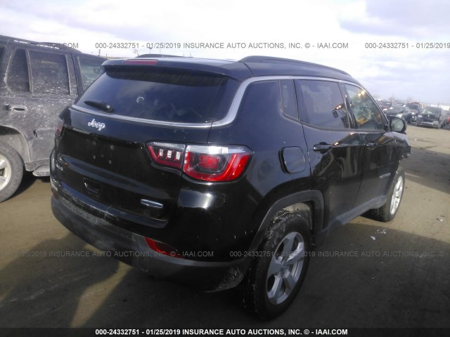 3C4NJDBB5JT249942 - 2018 JEEP COMPASS LATITUDE BLACK photo 4