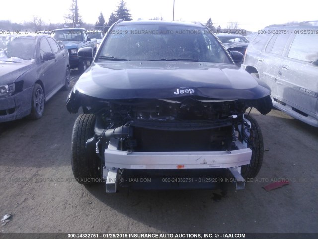 3C4NJDBB5JT249942 - 2018 JEEP COMPASS LATITUDE BLACK photo 6