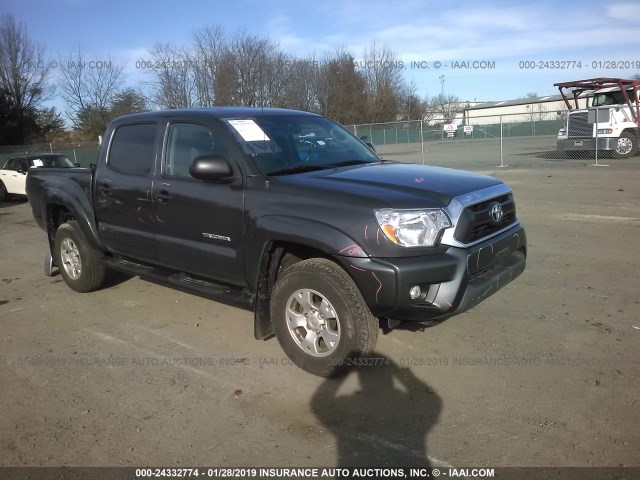 3TMLU4ENXFM193504 - 2015 TOYOTA TACOMA DOUBLE CAB/TRD PRO GRAY photo 1