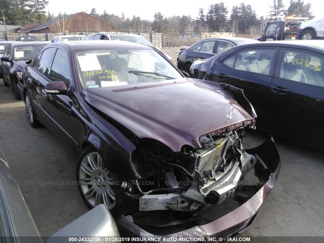 WDBUF56X67B170300 - 2007 MERCEDES-BENZ E 350 MAROON photo 1