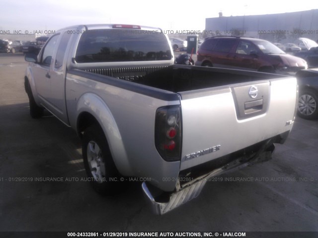 1N6BD06T87C431884 - 2007 NISSAN FRONTIER KING CAB XE SILVER photo 3
