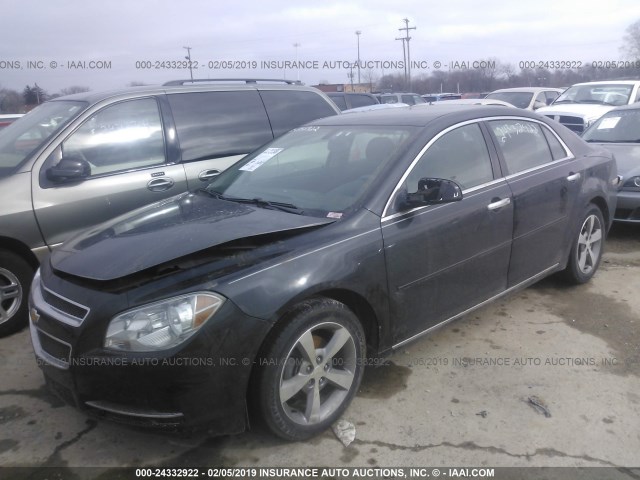 1G1ZC5E04CF159943 - 2012 CHEVROLET MALIBU 1LT შავი ფოტო 2