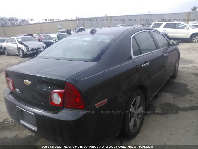 1G1ZC5E04CF159943 - 2012 CHEVROLET MALIBU 1LT შავი ფოტო 4