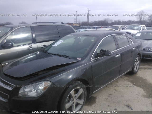 1G1ZC5E04CF159943 - 2012 CHEVROLET MALIBU 1LT შავი ფოტო 6