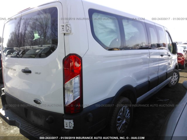 1FBZX2ZMXFKB22256 - 2015 FORD TRANSIT T-350 WHITE photo 4