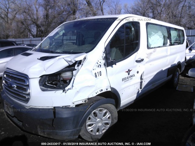 1FBZX2ZMXFKB22256 - 2015 FORD TRANSIT T-350 WHITE photo 6