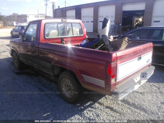 1FTCR10A6NUD52288 - 1992 FORD RANGER RED photo 3