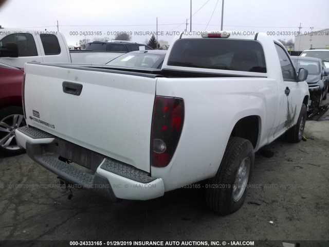 1GCCS149278183385 - 2007 CHEVROLET COLORADO WHITE photo 4