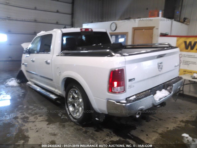 1C6RR7NT0DS595717 - 2013 RAM 1500 LARAMIE WHITE photo 3