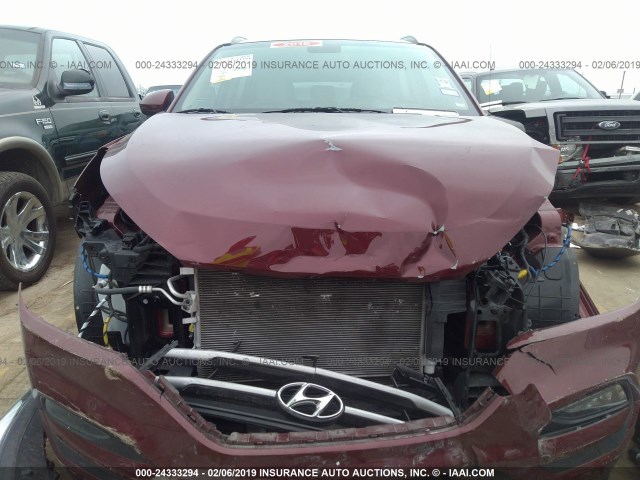 KM8J33A43HU390154 - 2017 HYUNDAI TUCSON LIMITED/SPORT AND ECO/SE RED photo 6