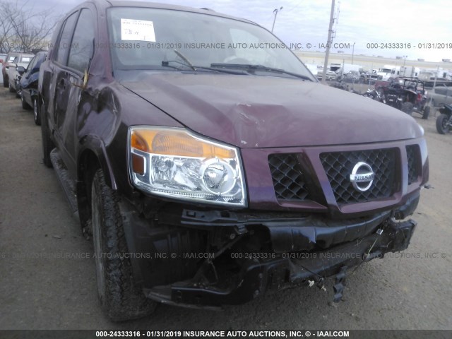 5N1AA0ND7AN621118 - 2010 NISSAN ARMADA SE/TITANIUM/PLATINUM MAROON photo 1