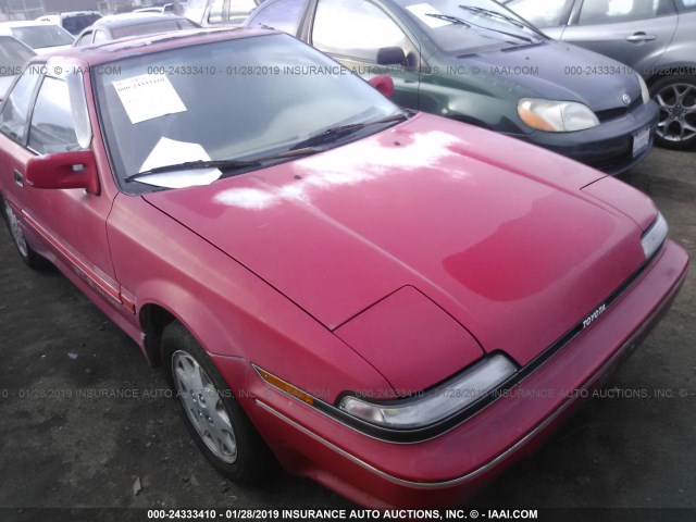 JT2AE98C6K3239510 - 1989 TOYOTA COROLLA GT-S RED photo 1