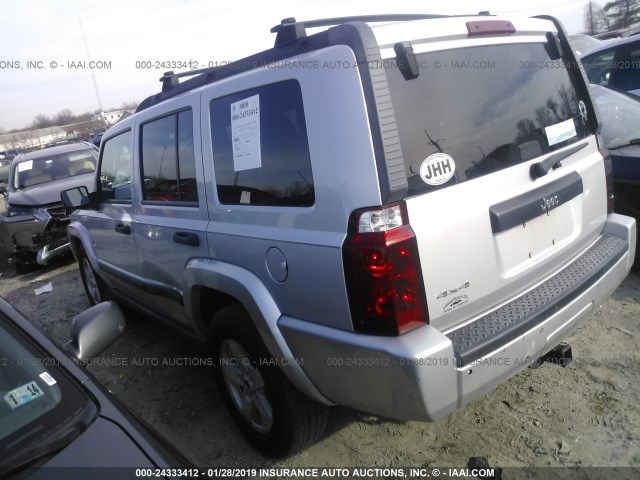 1J8HG48K16C197112 - 2006 JEEP COMMANDER SILVER photo 3