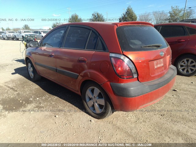 KNADE163286300610 - 2008 KIA RIO 5 SX RED photo 3