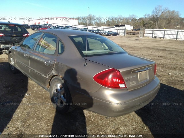 1FAFP55242A232388 - 2002 FORD TAURUS SES TAN photo 3